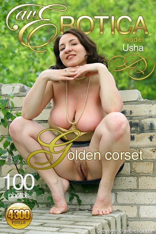 avErotica gallery - Golden corset - 100 photos - Usha